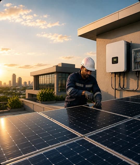 Solar installation process