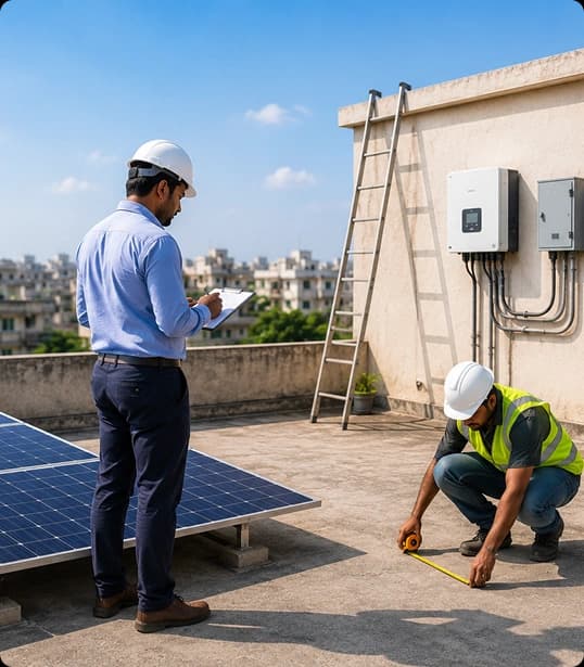 Solar installation process