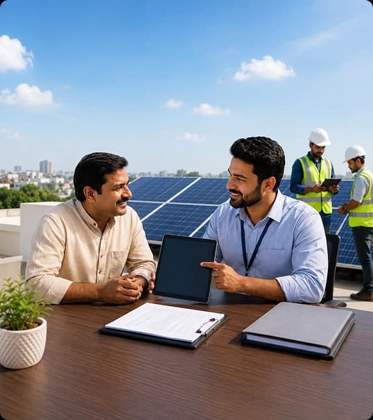 Solar installation process